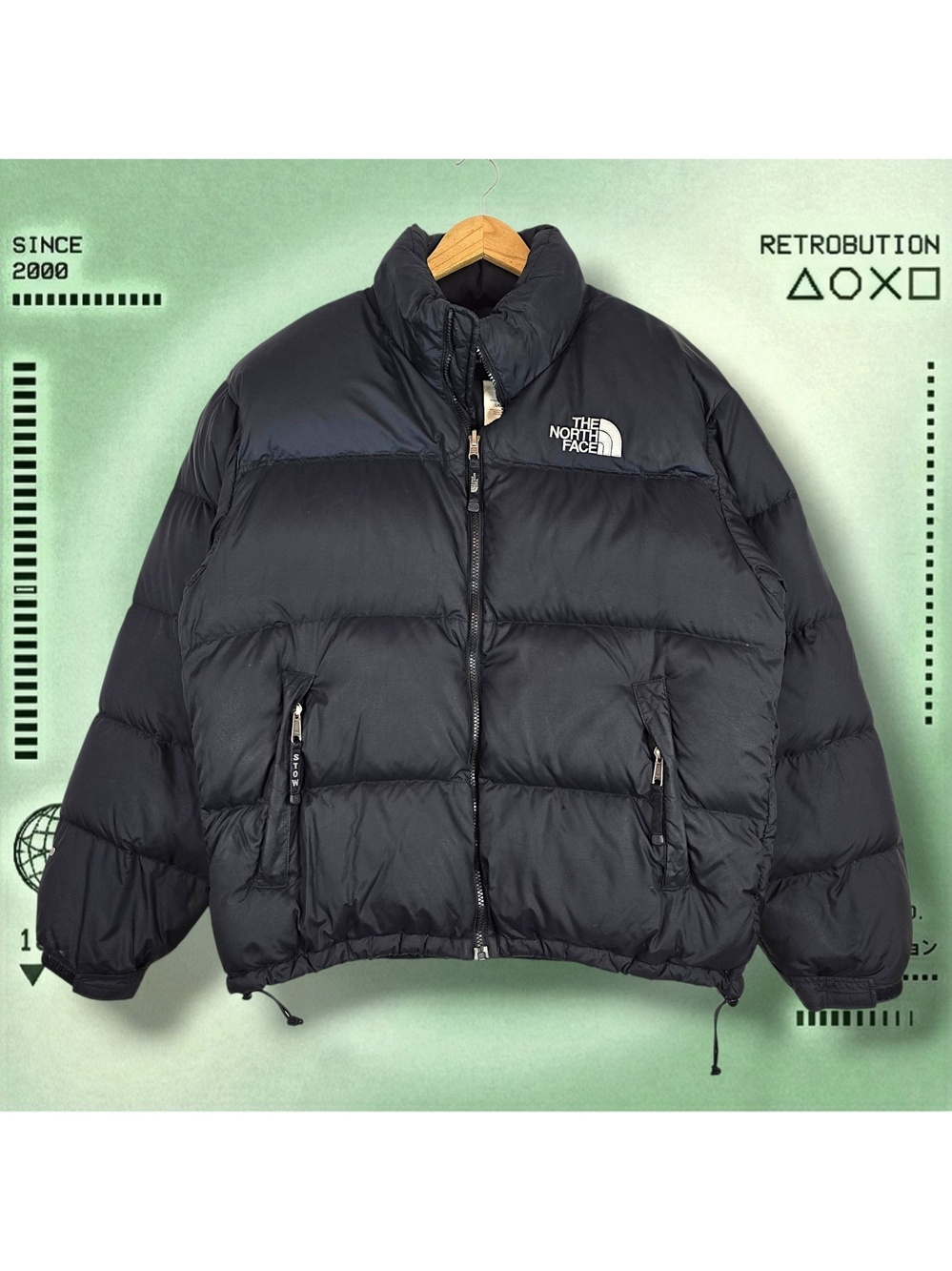 The North Face Nuptse 700 Series Puffer Coat Black Size L